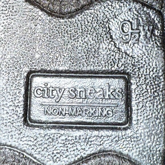 City Sneaks Non-Marking Slip On Black Shoes Size 9.5 - Picture 9 of 9